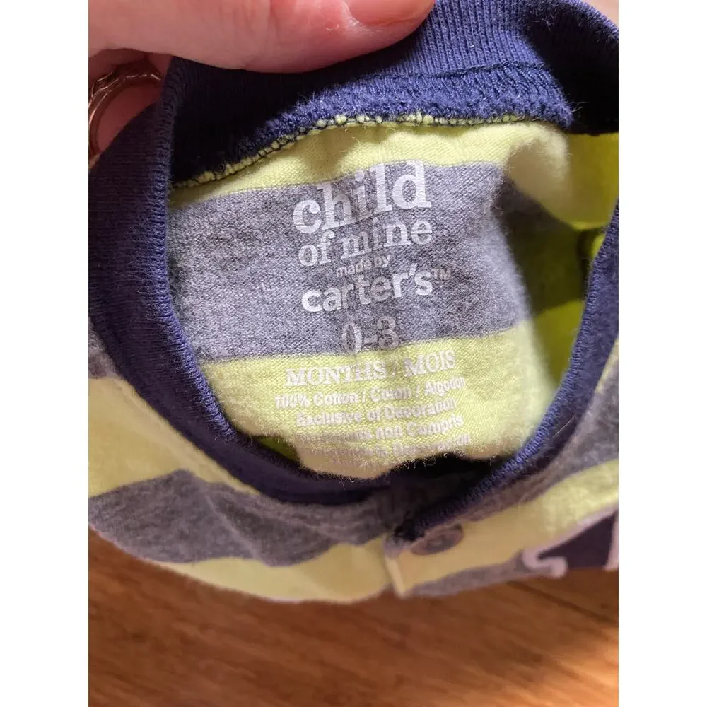 Carter’s Striped “Mommy’s Hunk” Pullover Top, Size 0-3M